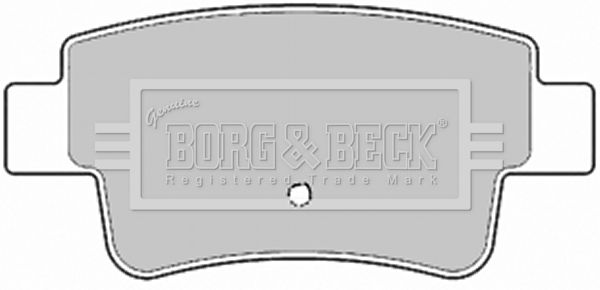 BORG & BECK Комплект тормозных колодок, дисковый тормоз BBP1946